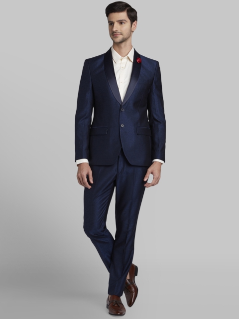 

Parx Men Blue Solid Regular-Fit Tuxedo Suit