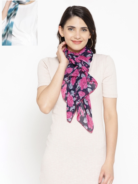

Trend Arrest Women Pack of 2 Printed Scarves, Multi