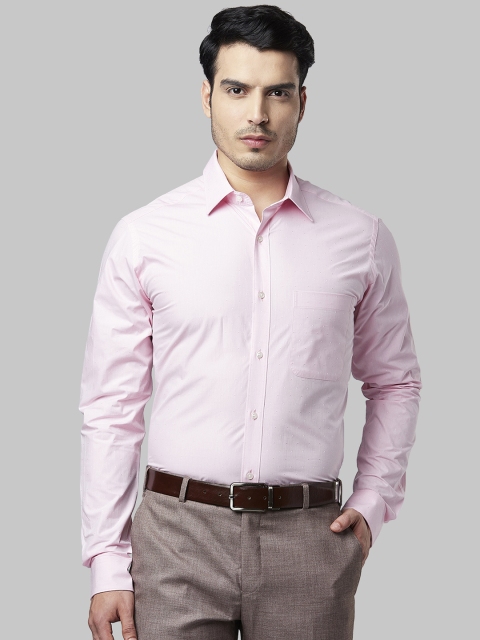 

Raymond Men Pink Slim Fit Self Design Formal Shirt