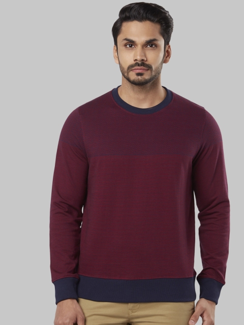 

Raymond Men Red Printed Sweatshirt