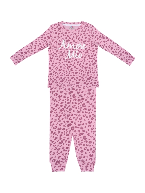 

ventra Girls Pink Printed Night suit VNT-5001508