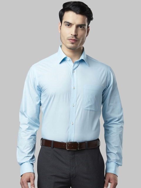 

Raymond Men Blue Slim Fit Solid Formal Shirt