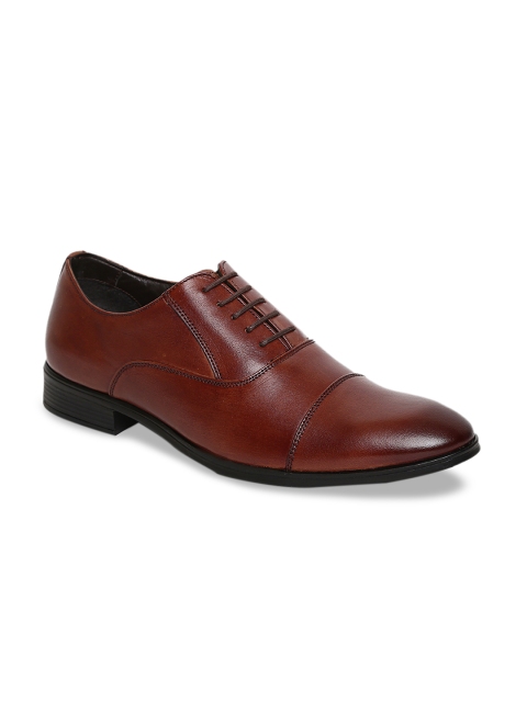 

Teakwood Leathers Men Brown Leather Formal Oxfords
