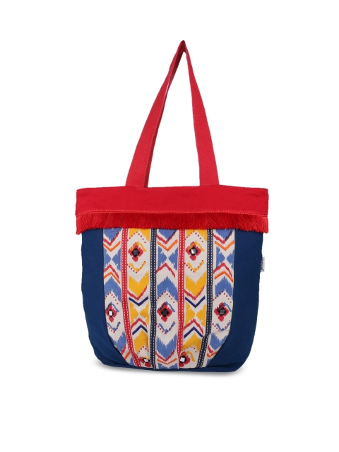 

Pick Pocket Blue Printed Shoulder Bag