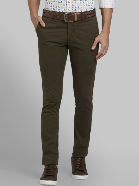 

Parx Men Green Tapered Fit Solid Regular Trousers
