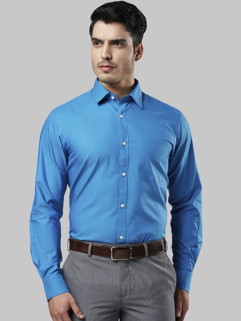 

Raymond Men Blue Regular Fit Solid Formal Shirt