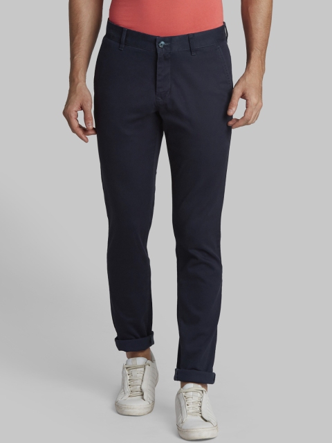 

Parx Men Blue Original Tapered Fit Solid Regular Trousers