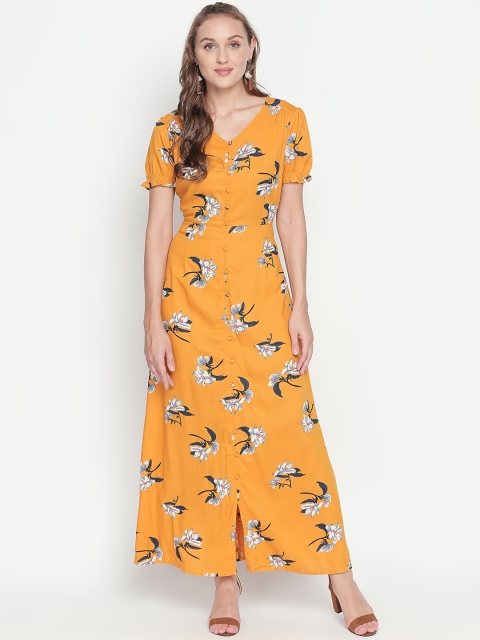 

Honey by Pantaloons Women Yellow Maxi Dress