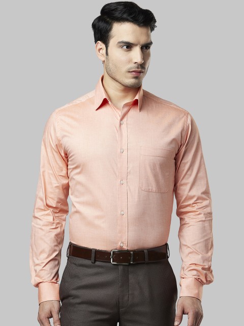 

Raymond Men Orange Slim Fit Solid Formal Shirt