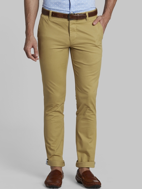 

Parx Men Khaki Slim Fit Solid Regular Trousers