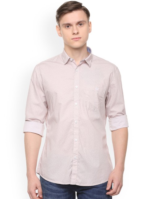 

Van Heusen Sport Men Pink Slim Fit Printed Casual Shirt