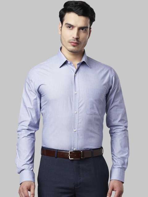 

Raymond Men Blue Slim Fit Solid Formal Shirt