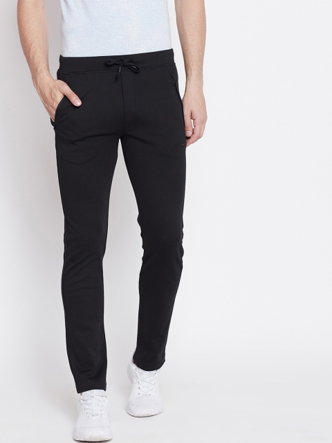 

Okane Men Black Solid Slim-Fit Trackpants