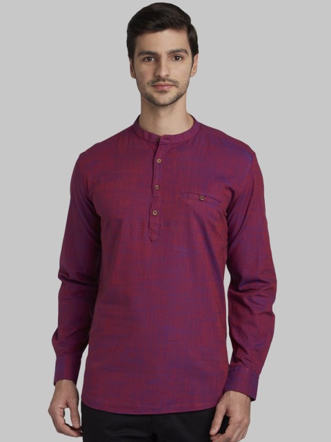 

Parx Men Red Slim Fit Self Design Casual Shirt