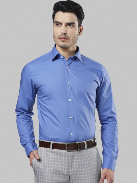 

Raymond Men Blue Slim Fit Solid Formal Shirt