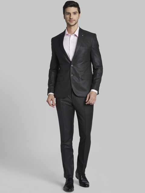 

Parx Men Black Solid Regular-Fit Single-Breasted Formal Suit