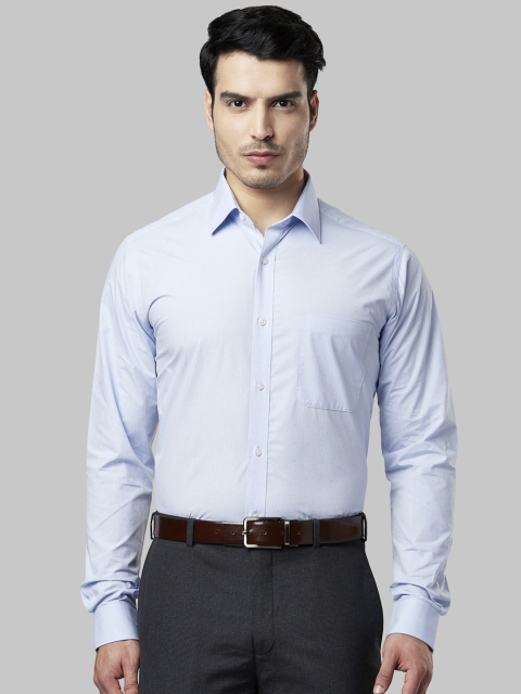 

Raymond Men Blue Slim Fit Solid Formal Shirt