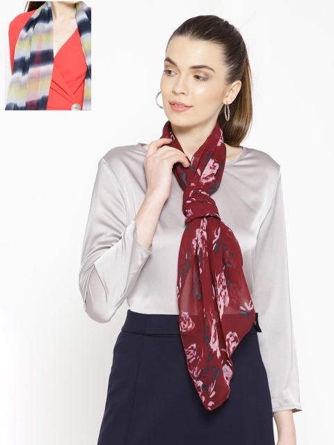 

Trend Arrest Women Pack of 2 Printed Scarves, Multi
