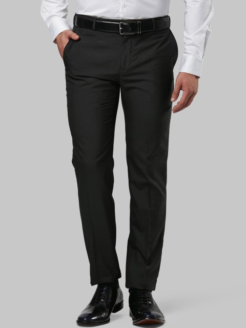 

Raymond Men Grey Slim Fit Solid Formal Trousers