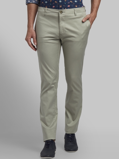 

Parx Men Mint Green Slim Fit Solid Regular Trousers