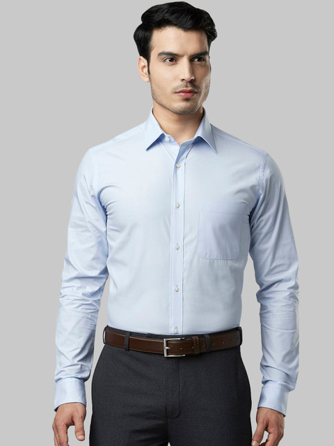 

Raymond Men Blue Slim Fit Solid Formal Shirt