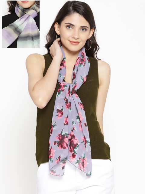 

Trend Arrest Pack of 2 Printed Scarves, Multi