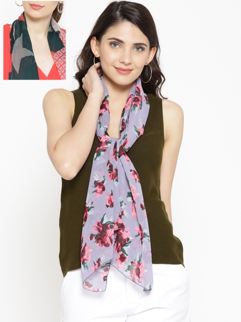 

Trend Arrest Pack of 2 Printed Scarves, Multi