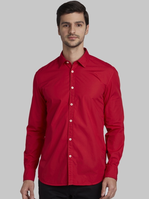 

Parx Men Red Slim Fit Solid Casual Shirt
