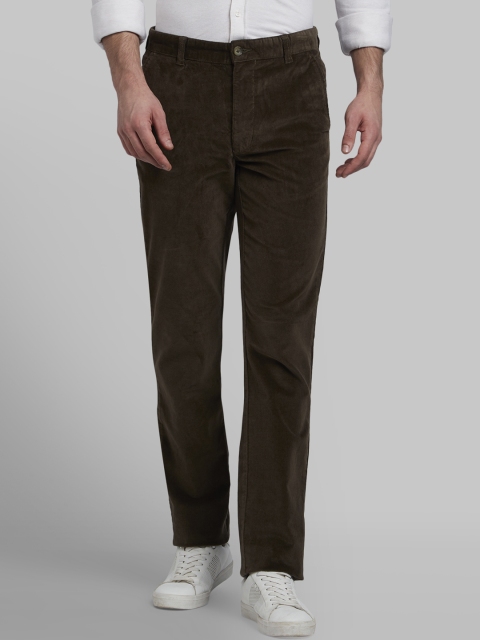 

Parx Men Green Slim Fit Solid Regular Trousers