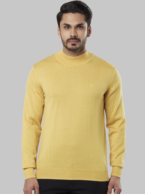 

Raymond Men Yellow Solid Sweater