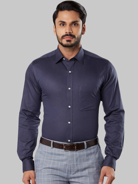 

Raymond Men Navy Blue Slim Fit Solid Formal Shirt