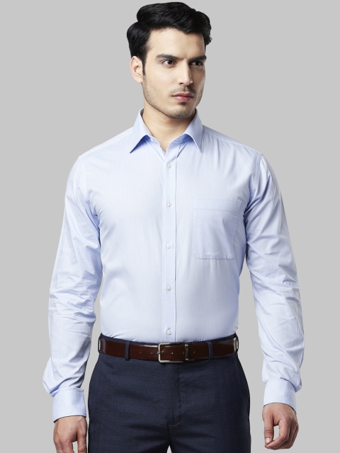 

Raymond Men Blue Slim Fit Solid Formal Shirt