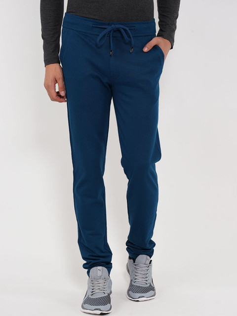 

Sweet Dreams Men Teal Blue Solid Straight-Fit Trackpants