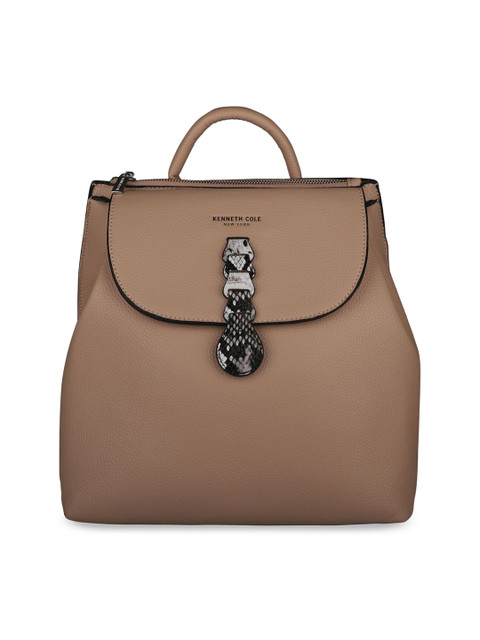 

Kenneth Cole Women Beige Solid Backpack