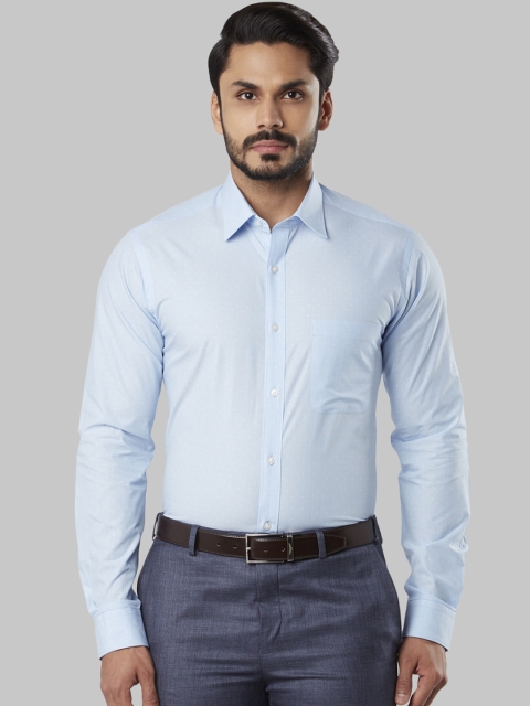 

Raymond Men Blue Slim Fit Solid Formal Shirt