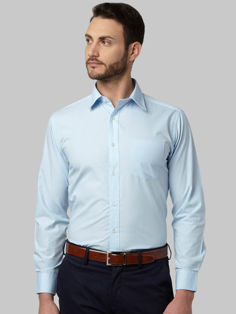 

Park Avenue Men Blue Regular Fit Solid Formal Shirt
