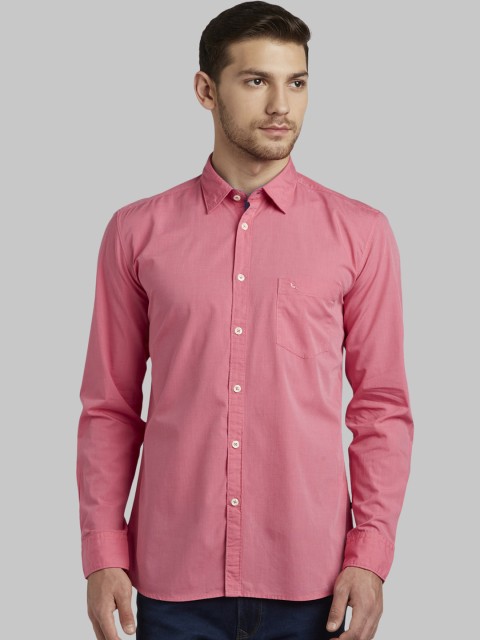 

Parx Men Red Slim Fit Solid Casual Shirt