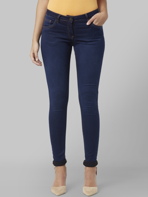 

Park Avenue Women Blue Skinny Fit Mid-Rise Clean Look Jeans