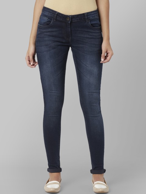 

Park Avenue Women Blue Skinny Fit Mid-Rise Clean Look Jeans