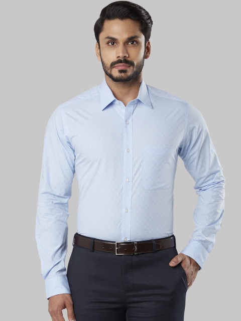 

Raymond Men Blue Slim Fit Solid Formal Shirt