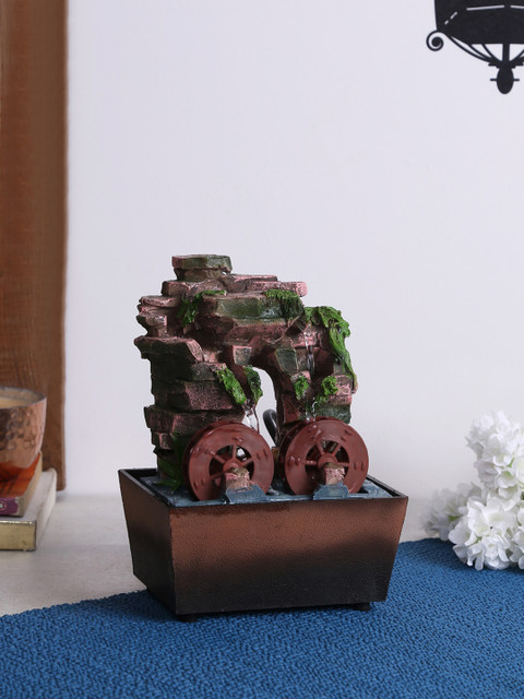 

House Of Accessories Camel Brown Resin Decorative Fountain