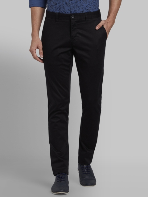 

Parx Men Black Tapered Fit Solid Regular Trousers