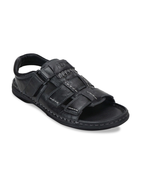 

ID Men Black Fisherman Leather Sandals