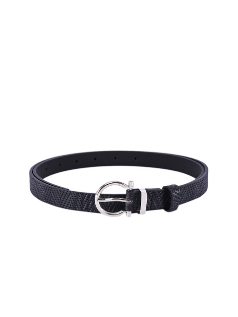 

BuckleUp Women Black Textured Belt