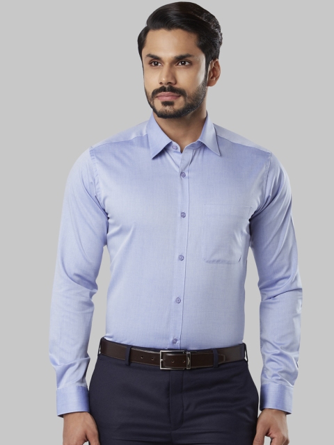 

Raymond Men Blue Slim Fit Solid Formal Shirt