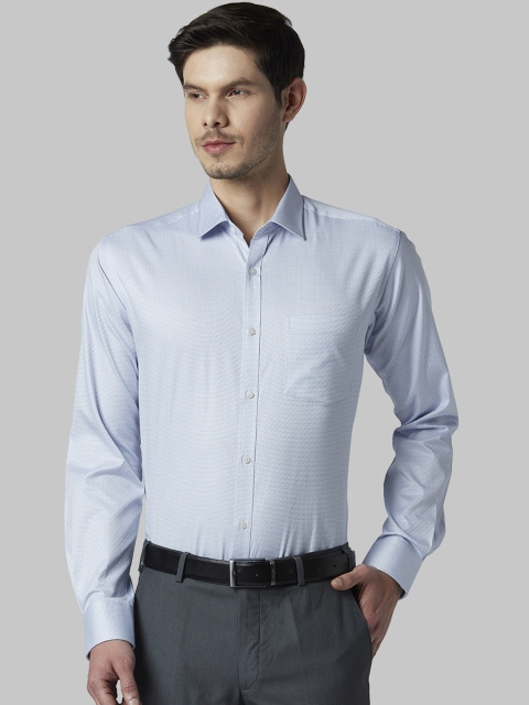 

Park Avenue Men Blue Slim Fit Printed Formal Shirt