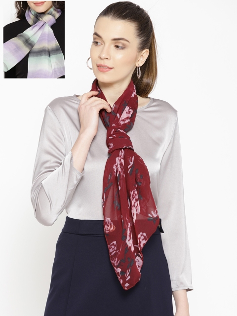 

Trend Arrest Women Pack Of 2 Printed Scarves, Multi