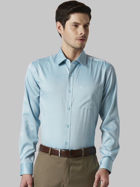 

Park Avenue Men Sea Green Regular Fit Printed Formal Shirt