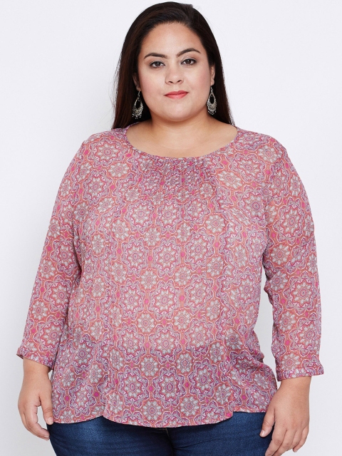 

Oxolloxo Women Pink Printed Top