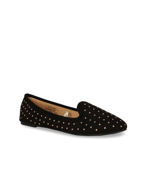 

People Women Black Solid Ballerinas